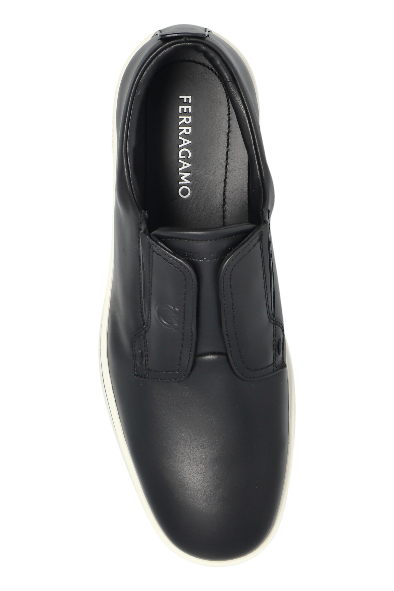 スニーカー FERRAGAMO FW25 ALFIE (02A000 0787042) Ferragamo - Alfie Navy Suede Slip-On Sneaker | Mitchell Stores